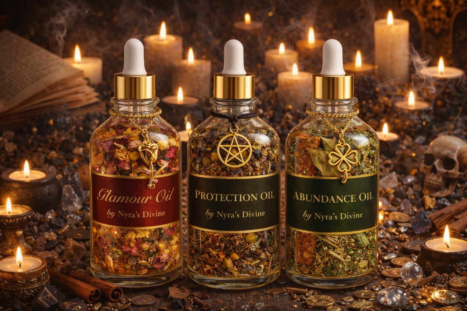 Huiles ésotériques de rituel