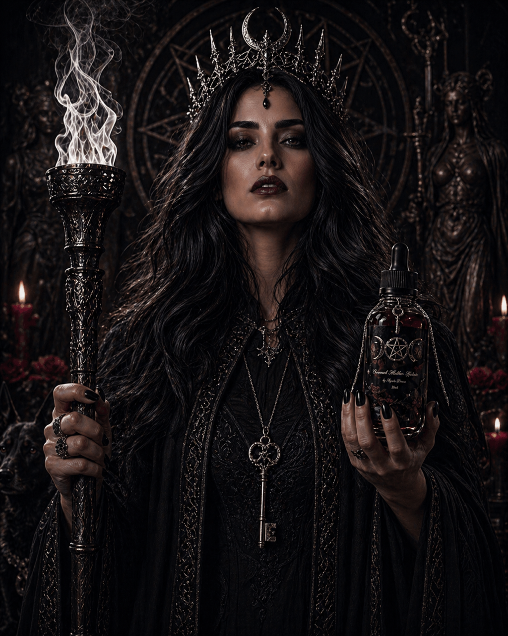 Crowned Mother Hekate - Huile ésotérique