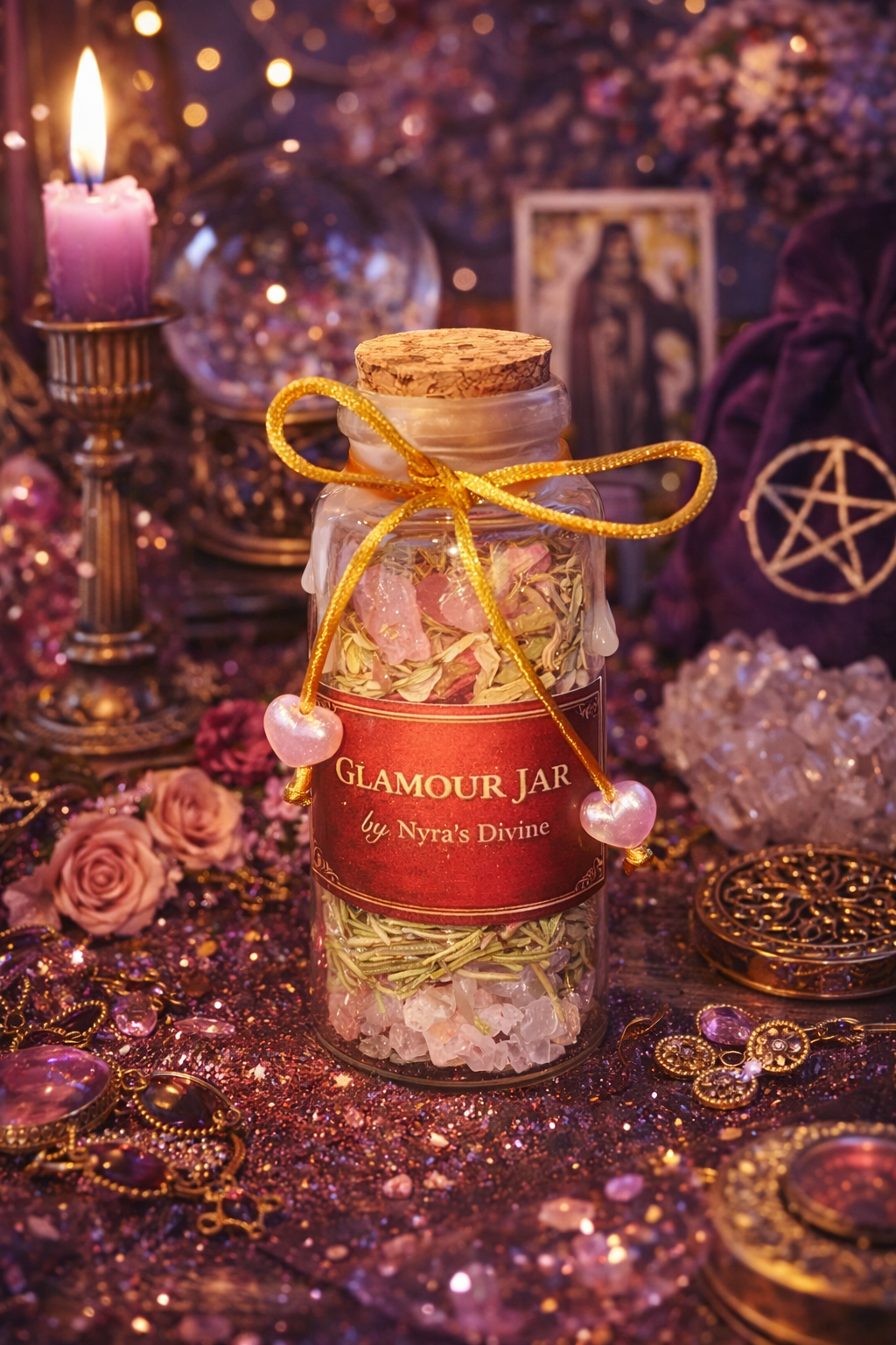 Glamour Jar - Sort en bouteille