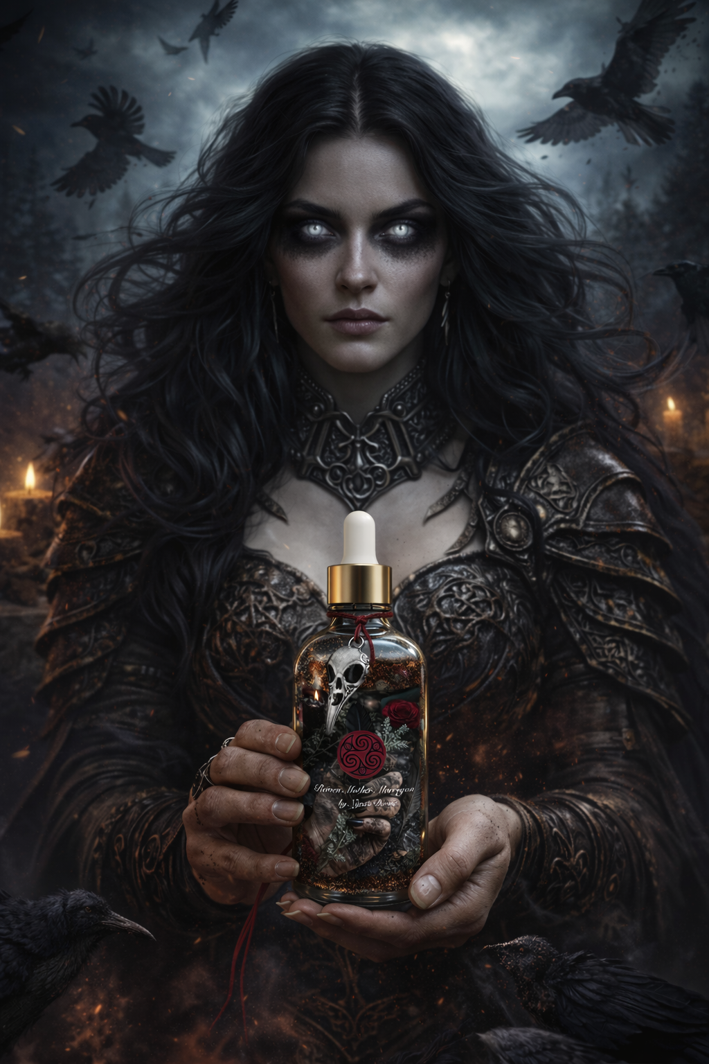 Raven Mother Morrígan - Huile ésotérique