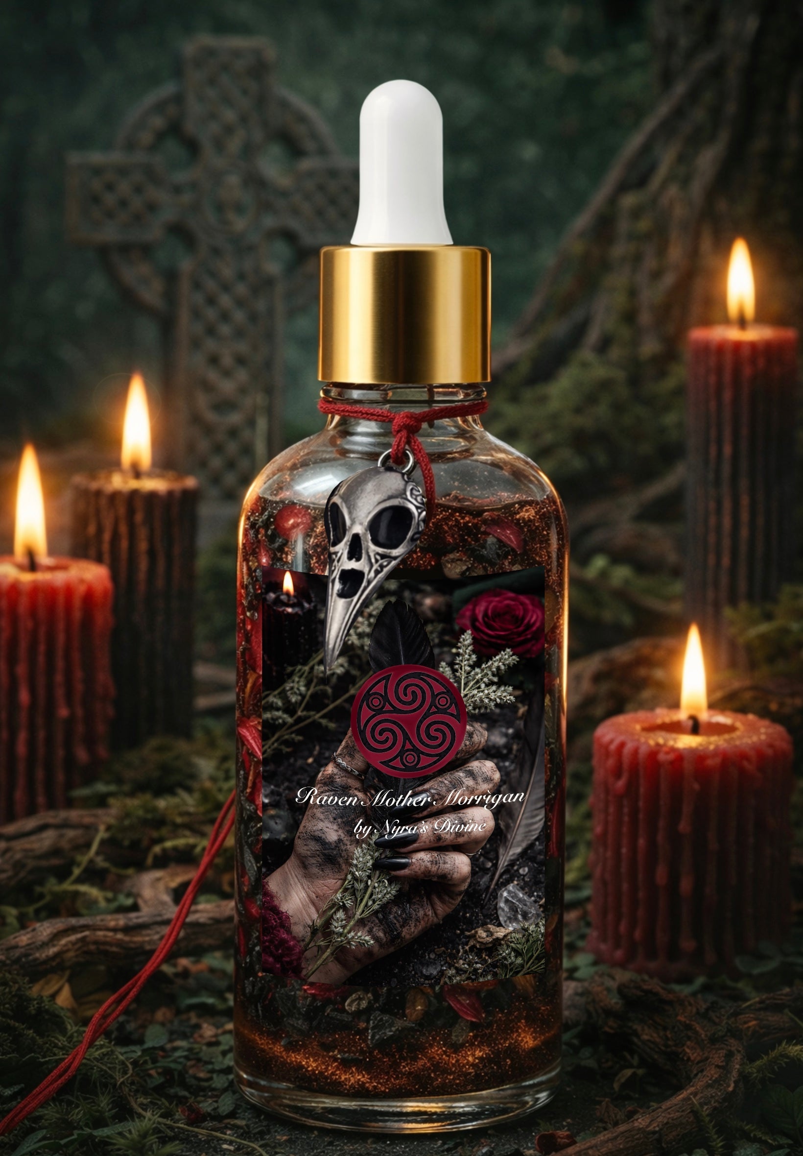 Raven Mother Morrígan - Huile ésotérique